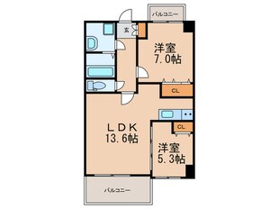 シャンベルジュ南里の物件間取画像